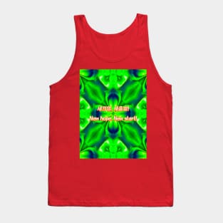 Curtain of light Aurora pattern. Tank Top